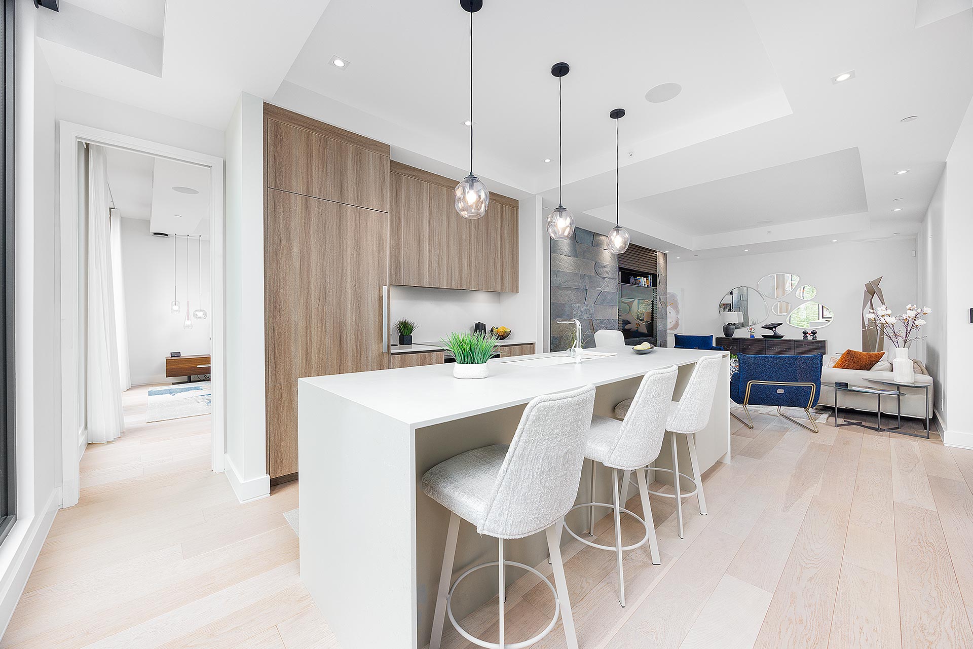 Finitions haut de gamme d'une cuisine moderne – photographie intérieure à Montréal